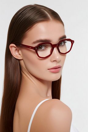 عینک محافظ نور آبی زرشکی زنانه 48 EYE OF HORUS - کد 905775483