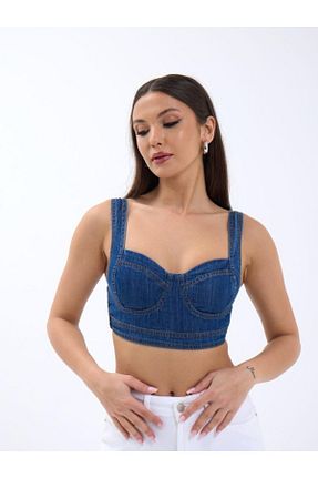 بلوز آبی زنانه ساده modaserdem - کد 905770545