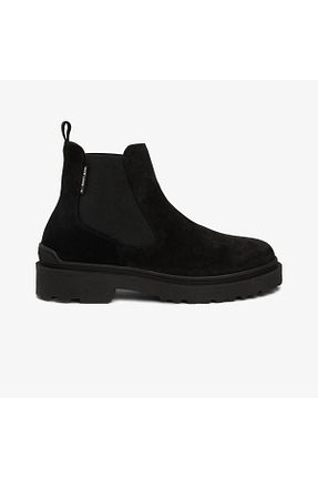 بوت / نیم بوت مشکی مردانه چرم خالص Tommy Hilfiger - کد 924986848