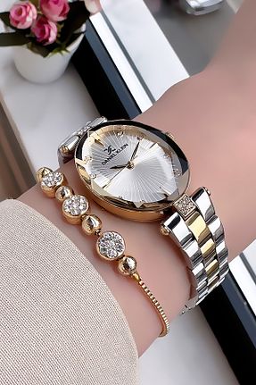 ساعت مچی طلائی زنانه 31-34 میلی متر Daniel Klein - کد 864678779