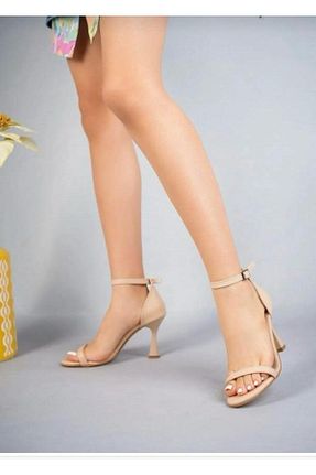 کفش پاشنه بلند کلاسیک بژ زنانه نخ Bİ&CO - کد 924995428