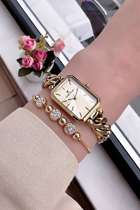 ساعت مچی طلائی زنانه 31-34 میلی متر Daniel Klein - کد 836290778