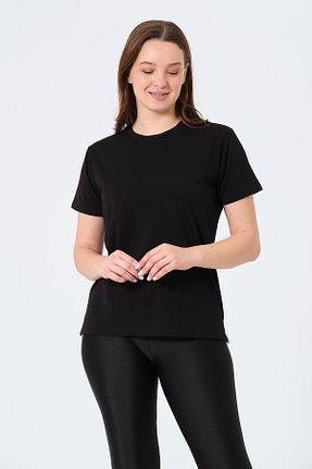 تیشرت مشکی زنانه رگولار BUSA - کد 924994132