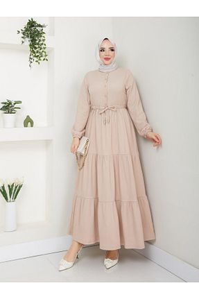 لباس حجاب بژ زنانه Çan SudeHlt.co - کد 925024296