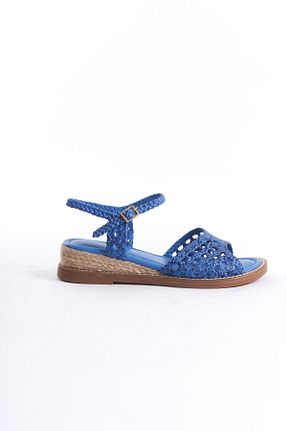 صندل آبی زنانه پاشنه پر Elile Shoes - کد 925020000