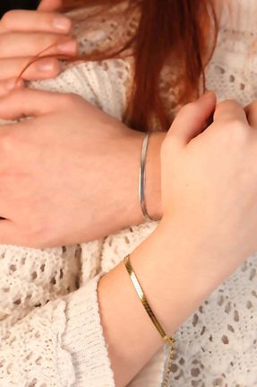 دستبند استیل (فولاد) رنگی زنانه استیل ضد زنگ zarifje - کد 925024037