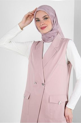 جلیقه حجاب صورتی زنانه رگولار Alvina - کد 802125153