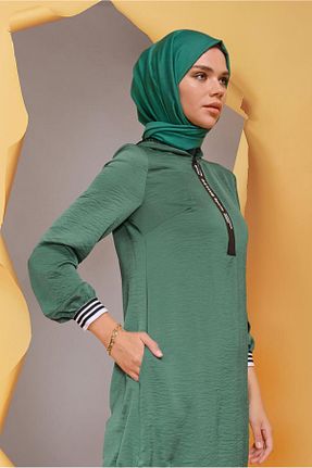 تونیک حجاب آبی زنانه پلی استر Alvina - کد 874939329