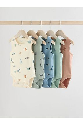 بادی و سرهمی نوزادی رنگی بچه گانه پنبه ای Next Baby - کد 925056567