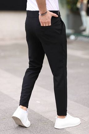 شلوار مشکی مردانه پارچه BYATA MENS STYLE - کد 822140048