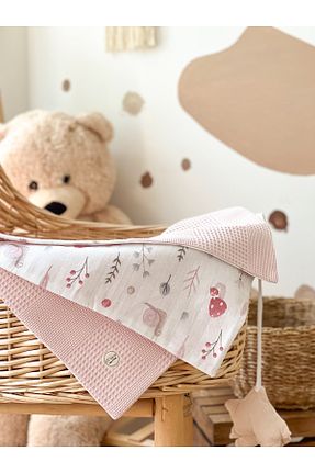 پتوی کودک و نوزاد صورتی پنبه ای MİLNA BABY&KİDS - کد 760197950