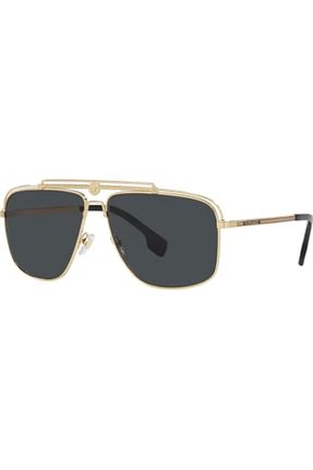 عینک آفتابی زرد مردانه 61 Versace - کد 925061298