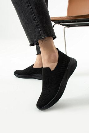 کفش اسنیکر مشکی زنانه بدون بند AlbiShoes - کد 925061766