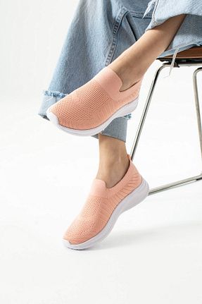 کفش اسنیکر صورتی زنانه بدون بند AlbiShoes - کد 925062012