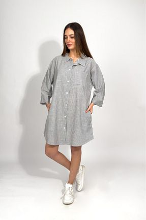 لباس طوسی زنانه بافتنی Betimoda - کد 925076568