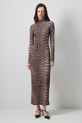 لباس حجاب زرشکی زنانه نیمه فیت Touche Prive - کد 925077439