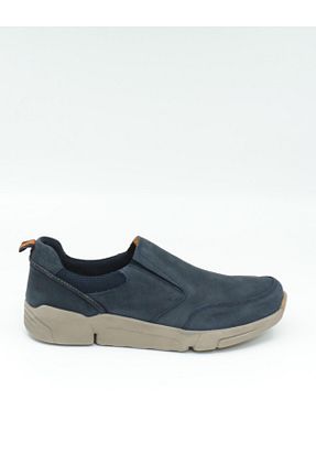 کفش کژوال سرمه ای مردانه چرم خالص Freefoot - کد 822610025