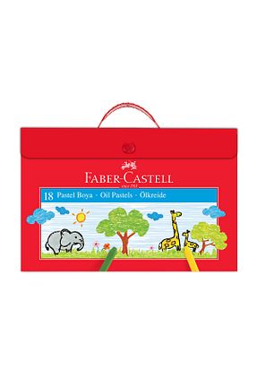 رنگ پاستل قرمز Faber Castell - کد 2082268