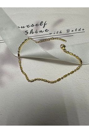 دستبند استیل (فولاد) طلائی زنانه استیل (فولاد) STAİNLES - کد 925082189