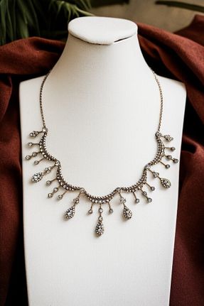 گردنبند جواهر سفید زنانه زیرکن FAYRA ACCESSORIES - کد 925084324