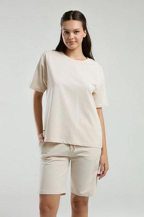 ست لباس راحتی بژ زنانه ساده Rolypoly - کد 925087719