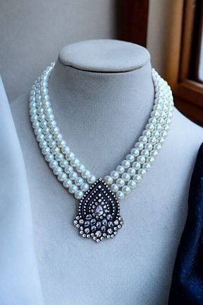 گردنبند مروارید سفید FAYRA ACCESSORIES - کد 925088681