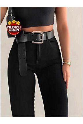 شلوار جین مشکی زنانه پاچه تنگ polle - کد 830362881