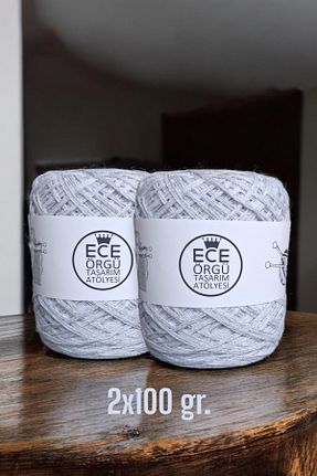 نخ بافندگی طوسی Ece Örgü Tasarım Atölyesi - کد 925092615