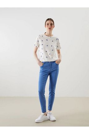 شلوار جین آبی زنانه پاچه ساده LC Waikiki - کد 925735415