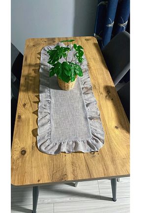 رومیزی بژ کتان ysmn store - کد 898911037