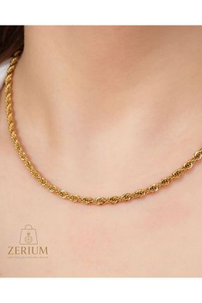 گردنبند استیل ( فولاد ) متالیک زنانه استیل ضد زنگ ZERİUM - کد 925025928