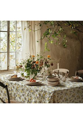 رومیزی رنگی کتان Meine Home - کد 922484927