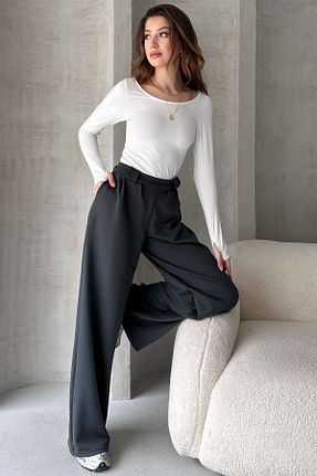 شلوار طوسی زنانه پارچه EYYE - کد 925125805