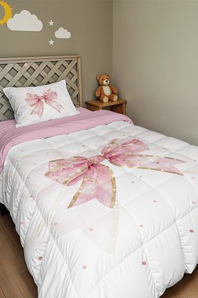 لحاف تکنفره صورتی الیاف Evpanya - کد 924681629