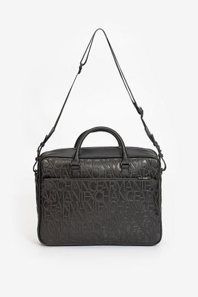 کیف لپ تاپ و مدارک مشکی مردانه چرم مصنوعی Armani Exchange - کد 741193743