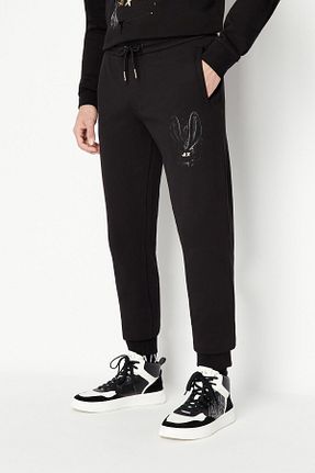 شلوار کرمگن مشکی مردانه پاچه تنگ Armani Exchange - کد 736364029