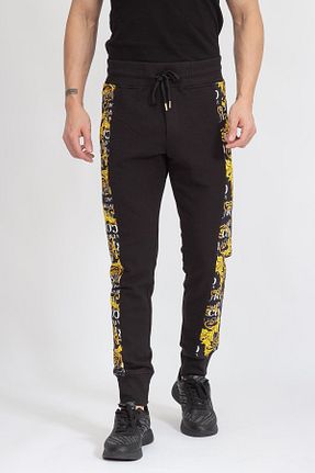 شلوار کرمگن مشکی مردانه پاچه کش دار VERSACE JEANS COUTURE - کد 737195192