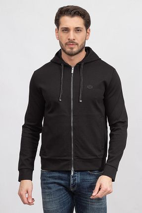 سوئیشرت مشکی مردانه ساده Emporio Armani - کد 168864022