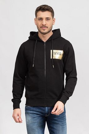 سوئیشرت مشکی مردانه ساده VERSACE JEANS COUTURE - کد 737217603
