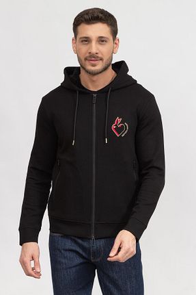 سوئیشرت مشکی مردانه ساده Emporio Armani - کد 639969015