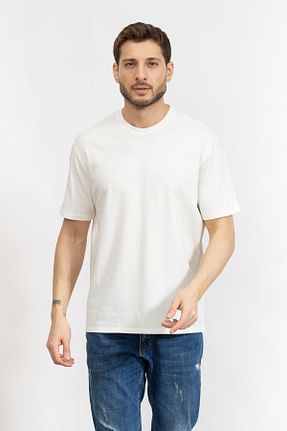 تیشرت سفید مردانه یقه دوچرخه Armani Exchange - کد 891440989