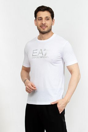 تیشرت سفید مردانه رگولار EA7 - کد 805820754