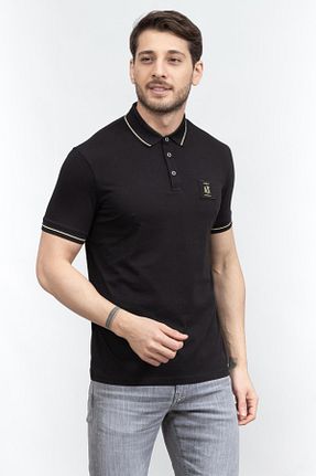 تیشرت مشکی مردانه یقه پولو Armani Exchange - کد 862500080