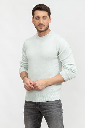 پلیور سبز مردانه ساده Emporio Armani - کد 733025917