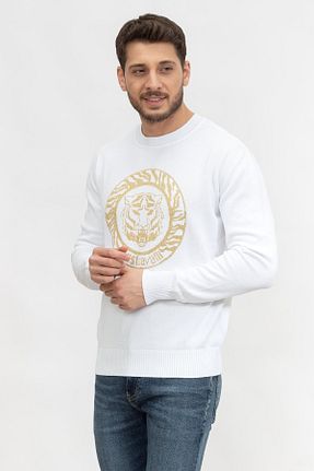 پلیور رنگی مردانه چاپی Just Cavalli - کد 889868121