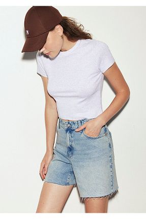 شلوارک و برمودا آبی زنانه پنبه ای Mavi - کد 832838100