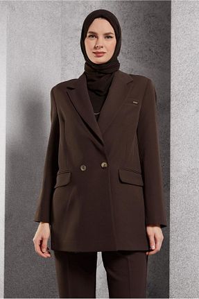 کت حجاب قهوه ای زنانه رگولار Alvina - کد 885823341