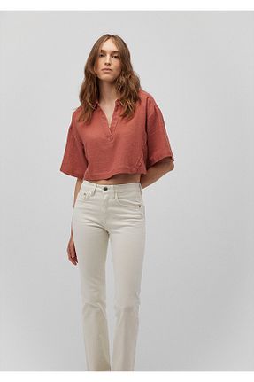 بلوز قهوه ای زنانه ساده Mavi - کد 846871180