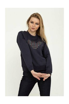 سوئیشرت آبی مردانه ساده Emporio Armani - کد 37475349
