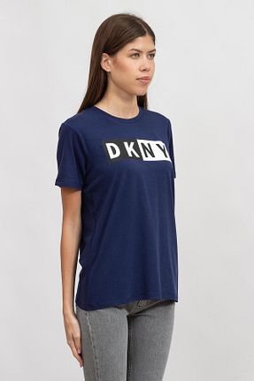 تیشرت سرمه ای زنانه رگولار Dkny - کد 873281574